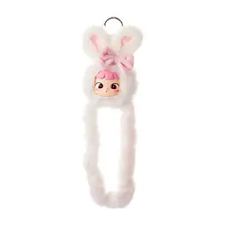 М'яка іграшка Tangle з кільцем Cimmy Fluffy Bunny Snowy (HWTANGLE01S01-WC02)