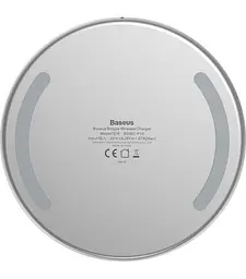 Бездротовий зарядний пристрій Baseus Simple Wireless Charger 10W CCALL-JK02 White - мініатюра 3