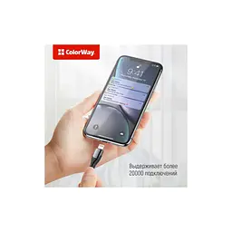 Дата кабель USB-C to Lightning 1.0m ColorWay (CW-CBPDCL033-GR) - мініатюра 5