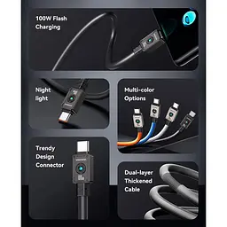 Кабель Usams US-SJ684 USB-C to USB-C 100W 1.2m Orange (SJ684USB04) [153993] - мініатюра 3