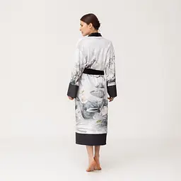 Кімоно жіноче з плюшевого велюру Kimono Inspiration 18385 L - мініатюра 5
