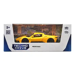 Автомодель TechnoDrive Maserati MC20, 1:32, жовта (250340U) - мініатюра 9