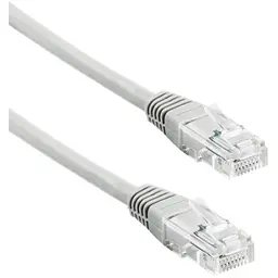 Патч-корд 10 м, UTP, Grey, Tecro, Cat.5e, CCA, PVC (UTP-RJ45-1000)