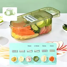 Овочерізка-слайсер Multifunctional Vegetable Cutter Slicer з контейнером 223-2 - мініатюра 2