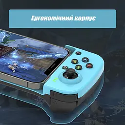 Bluetooth Джойстик для Телефону Геймпад для Смартфону Gamepad Бездротовий Ігровий Контролер для iOS андроїд, Чорний - мініатюра 6