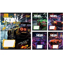 Зошит шкільний Yes Neon А5 18 аркушів клітинка 25 шт. (768810)