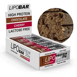 Батончик Lipo Bar Chocolate Cherry 20 шт. x 50 г - мініатюра 2