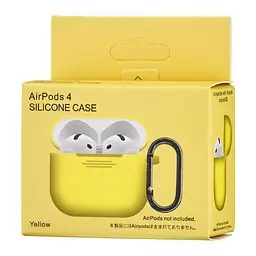 Чохол Silicone Case 1,2mm for AirPods 4 Yellow - мініатюра 2
