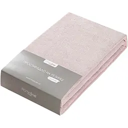 Простирадло махрове на резинці Home Line 200x200х20 см рожевий (195118)