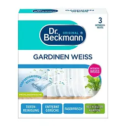 Відбілювач для штор та гардин Dr. Beckmann "Gardinen Weiss" (3x40 г, 3 в упаковці)