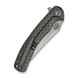 Ніж складаний туристичний Weknife Dracarys, (9.1 см) Böhler M390 / титан 6AL4V сірий - мініатюра 5