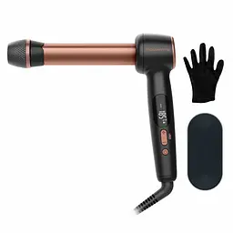 Стайлер Rowenta Twist Curl, а Втоматичний, температурних режимів 4, 150C–210С, кераміка, рукавиця та термопідкладка, чорно-золотий