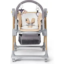 Стільчик для годування Kinderkraft Lastree Beige Wood бежевий (00-00304465) - мініатюра 4