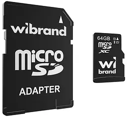 Карта пам`яті microSDXC (UHS-1) Wibrand 64Gb class 10