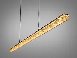 Сучасний лінійний LED підвіс Diasha 1105/1200BK чорний 27W 120 см для кухні та столу - мініатюра 2