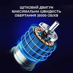 Автомобільний пилосос Yaoen 121 Brush 45W 3000mAh (YVCBU3045B 5392) Чорний - мініатюра 4