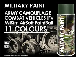 Камуфляжна фарба Deco color Military Paint Ral 400 мл Білий мат антивідблиска (9010) - мініатюра 3