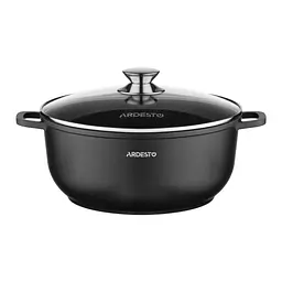 Кастрюля с крышкой Ardesto Gemini Lazio AR1965CA 6.5 л 28 см черная
