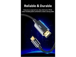Кабель Vention Embrace the Brilliance of 8K USB-C - HDMI v2.1 1.8м Black (CRCBAC) - мініатюра 10