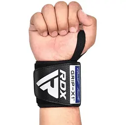 Бинти для зап'ясть (кистьові бинти) RDX GYM WRIST WRAP R11 BLACK/ BLUE (WAH-WR11BU) - мініатюра 2