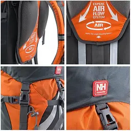 Рюкзак туристичний Naturehike NH70B070-B, 70 л + 5 л, помаранчевий - мініатюра 6