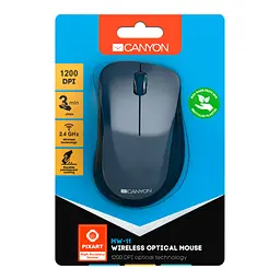 Мишка Canyon MW-11 Wireless Pixart Blue (CNE-CMSW11BL) - мініатюра 6
