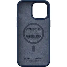Чохол-накладка Njord Salmon Leather MagSafe Case Blue для iPhone 14 Pro Max (NA44SL01) - мініатюра 4
