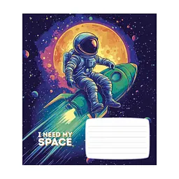 Зошит Школярик I need my space 12 аркушів лінія (012-3496L), в асортименті - мініатюра 5