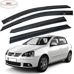 Дефлектори вікон вітровики HIC для Volkswagen Golf V 2003-2013 Хечбек Оригінал (VW08)