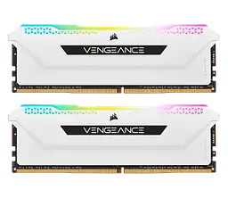 Оперативна пам'ять Corsair 32GB (2x16GB) DDR4 3600MHz Vengeance RGB Pro SL White (CMH32GX4M2D3600C18W) - мініатюра 2