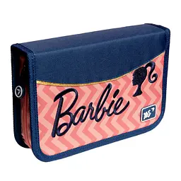 Шкільний пенал твердий Yes одинарний без клапана HP-02 Barbie