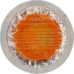 Презервативи One Trip To Cloud Nine Color Sensations помаранчеві 3 шт. (ROZ6400230330) - мініатюра 3