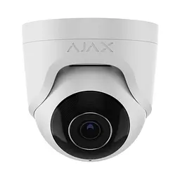 IP-відеокамера 5Mp Ajax TurretCam (5 Mp/2.8 mm) (8EU) ASP White f=2.8mm з мікрофоном (26-00371) - мініатюра 1