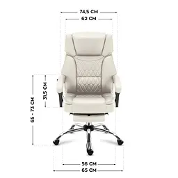 Крісло офісне Markadler Boss 6.0 Beige з масажем - мініатюра 9