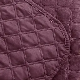 Покривало ТЕП Velour ромб круглий 210х150 см бордове (4-00515_22868) - мініатюра 4