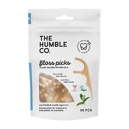 Флос зубочистки The Humble Co. подвійні (м'ята), 50 шт - мініатюра 3
