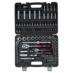 Набір насадок торцевих і біт Ultra 1/4", 1/2" 108 шт CrV Taiwan (6003132) - мініатюра 2