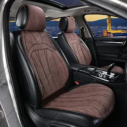 Накидки для сидінь Алькантара Elegant ANCONA Коричневі Повний Комплект (700 815) - мініатюра 4