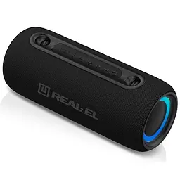 Портативная колонка REAL-EL RX725 15W Bluetooth TWS, RGB, Black