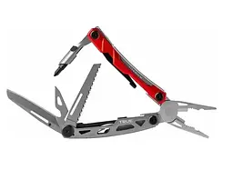 Мультитул True Utility Ti Pocket Multi Tool Сірий-Червоний