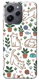 TPU чехол Demsky Cats pattern для Xiaomi Redmi 12