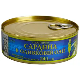 Сардина атлантична Ризьке Золото No3 в оливковій олії 240 г - мініатюра 2