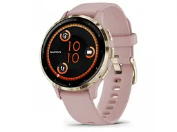 Смарт-годинник Garmin Venu 3S Soft Gold S. Steel Bezel w. Dust Rose Case and S. Band (010-02785-03)