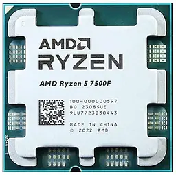 Процесор AMD Ryzen 5 7500F (100-000000597) (Socket AM5, 12T, 5.0 ГГц, Tray) Б/в