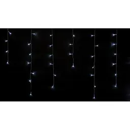 Гірлянда Delux ICICLE С 100LED 3.2х0.7 м Білий/Прозорий IP20 (90015252)