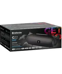 Акустична bluetooth колонка Defender (1.0) G22 20Вт TF USB AUX (Чорний) - мініатюра 5