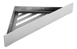 Кутова настінна полиця для ванної Rea SF07 28,5 см nickel brushed REA-47005