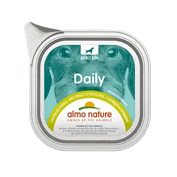 Консервований корм Almo Nature (Альмо Натюр) з куркою та горошком для дорослих собак усіх порід (100 гр)