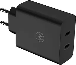 МЗП Motorola 125W GaN 2USB-C/ USB-C to USB-C cable 2m (PG38C06632) black UA - мініатюра 4