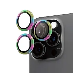 Протиударне захисне скло AR для камери Apple iPhone 16 Pro/16 Pro Max gradient , захист лінз від подряпин та ударів, лінзи на камеру з рамкою, ArmorStandart (ARM79416)